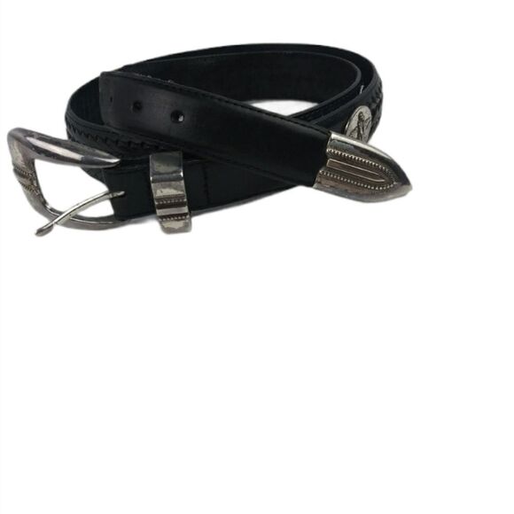 ONYX by brighton black leather belt size 38 - Picture 1 of 5